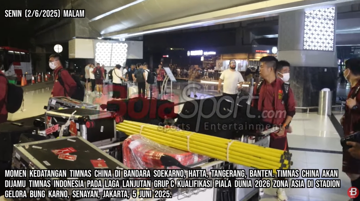 印尼媒體9分鐘跟拍國足抵達視頻，不由感嘆：裝備齊整！