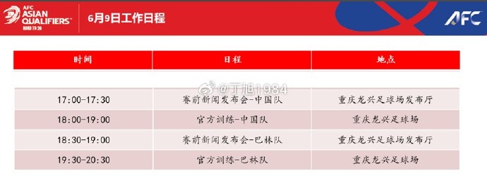 迎榮譽(yù)戰(zhàn)！國足明天17點(diǎn)開對巴林的賽前發(fā)布會，18點(diǎn)進(jìn)行訓(xùn)練