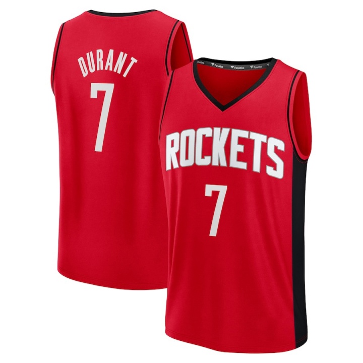 自7月7日以來Fanatics平臺(tái)NBA球衣銷量排行榜：杜蘭特火箭7號(hào)第一
