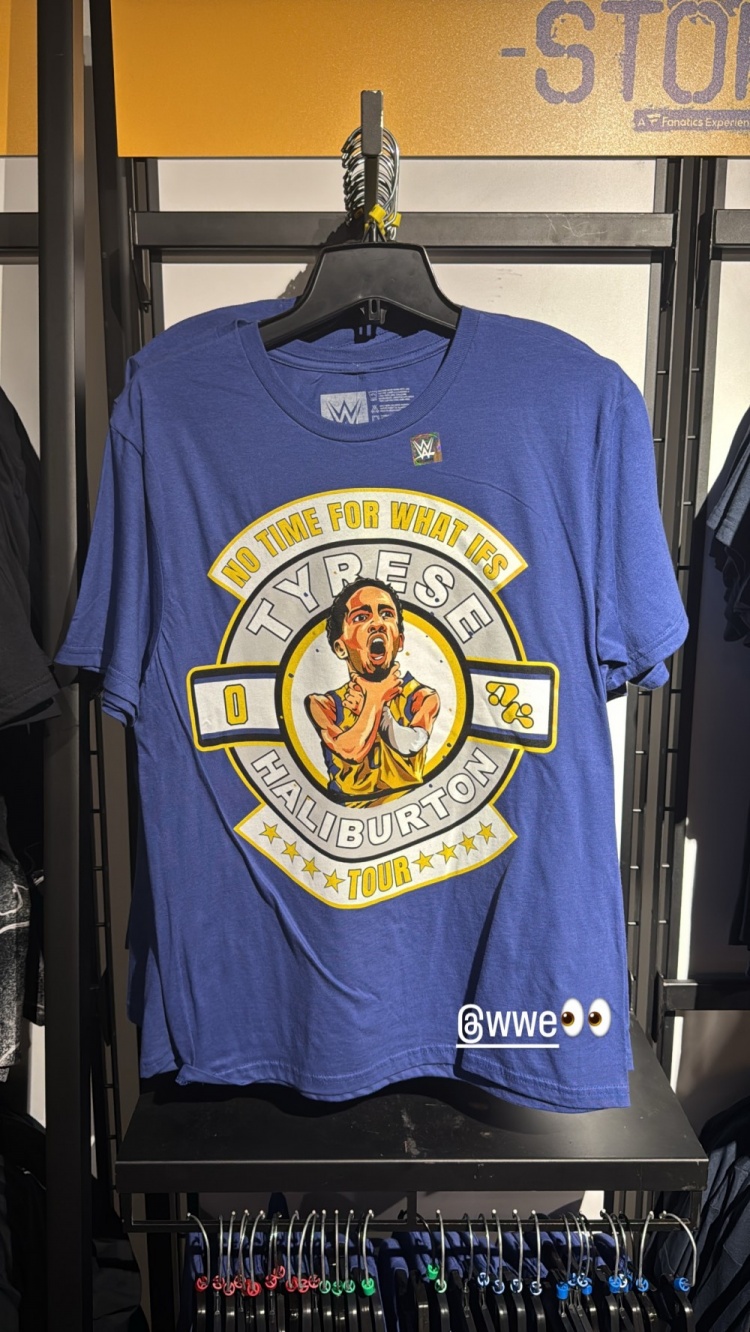 啥時候再打一場？哈利伯頓社媒曬照 WWE推出哈利鎖喉周邊T恤