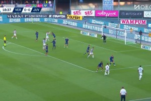 意甲3連勝遭終結(jié)！尤文1-1維羅納 小孔塞桑貼地斬馬里奧送點